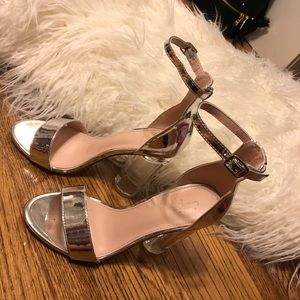 Charlotte Russe Silver Heels